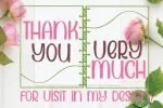 Paper Notebook Font