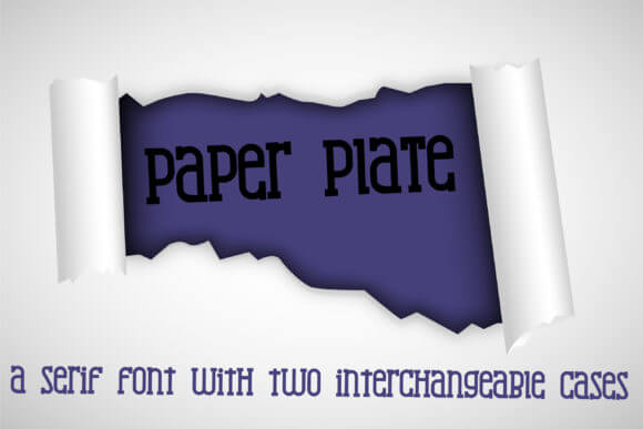 Paper Plate Font