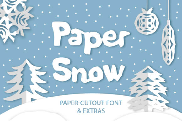 Paper Snow Font
