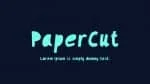 Papercut Regular Typeface