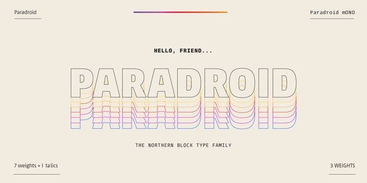 Paradroid Font
