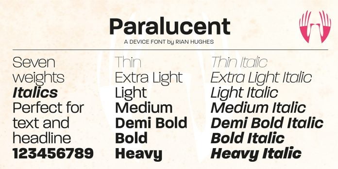 Paralucent & Paralucent Condensed Font