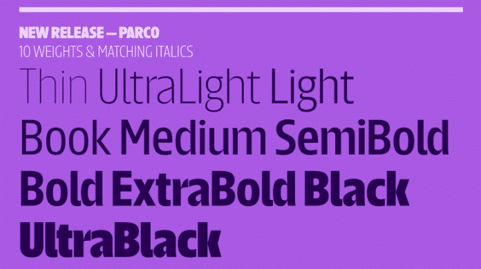 Parco 1.001 font
