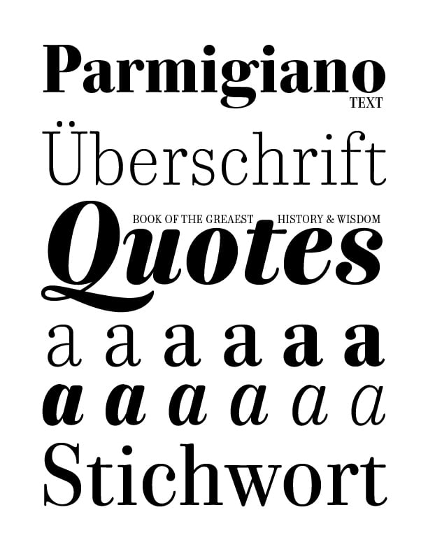 Parmigiano Text Pro Font