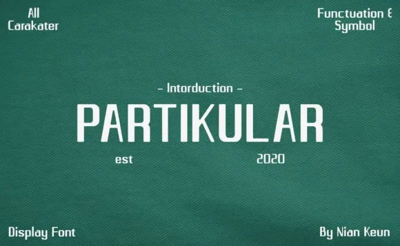 Partikular Font