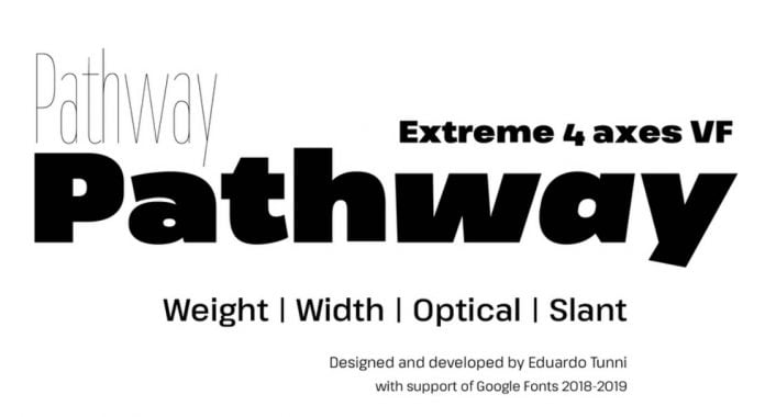 Pathway family Font