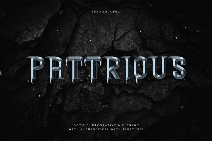 Pattrious - Elegant Gothic Display Typeface