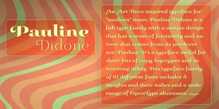 Pauline Didone Font
