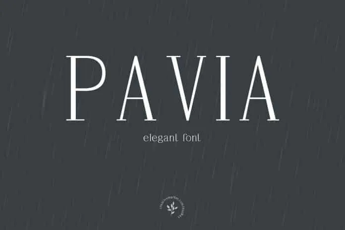 Pavia Font