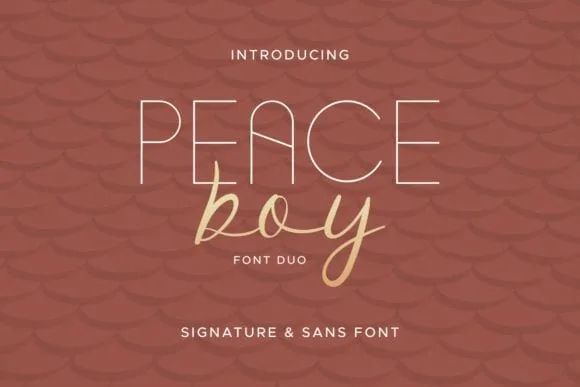 Peace Boy Font