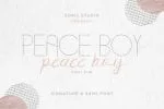 Peace Boy Font