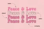 Peace and Love Font