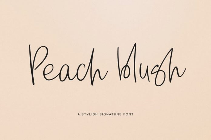 Peach Blush Font