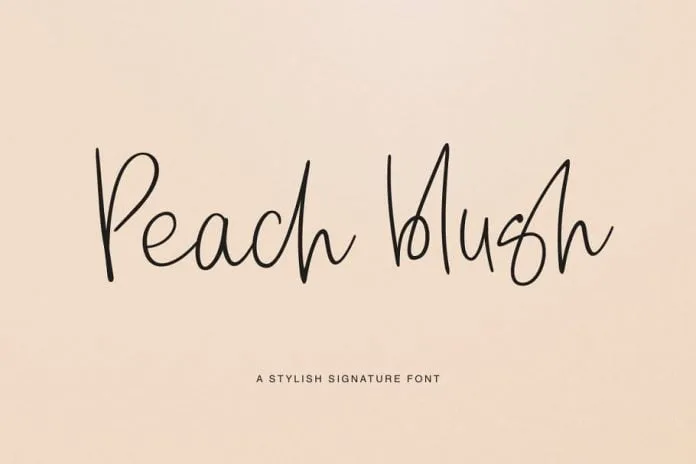 Peach Blush Font