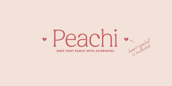 Peachi Font Family