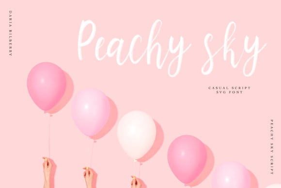 Peachy Sky Font