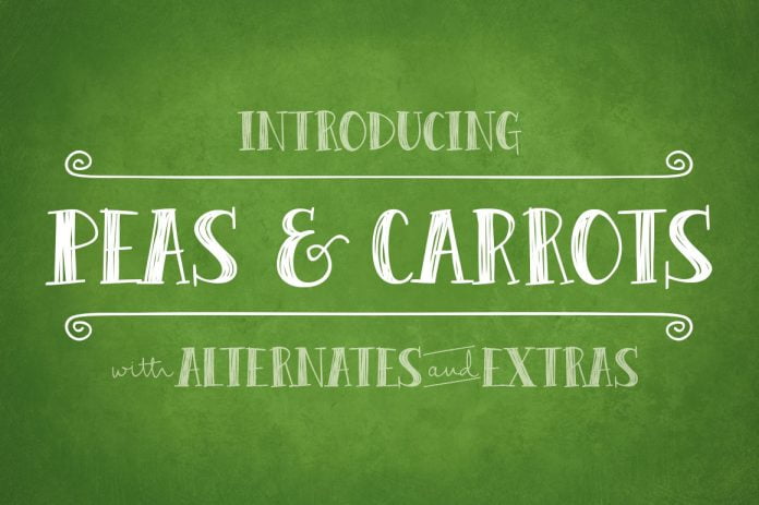 Peas & Carrots Font
