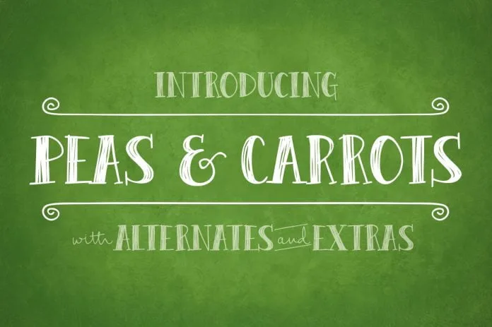 Peas & Carrots Font