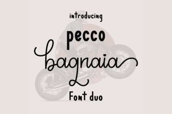 Pecco Bagnaia Font