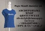 Pegro Stencil Font