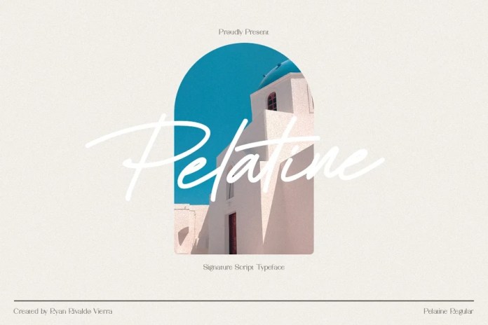 Pelatine - Signature Script Typeface Font