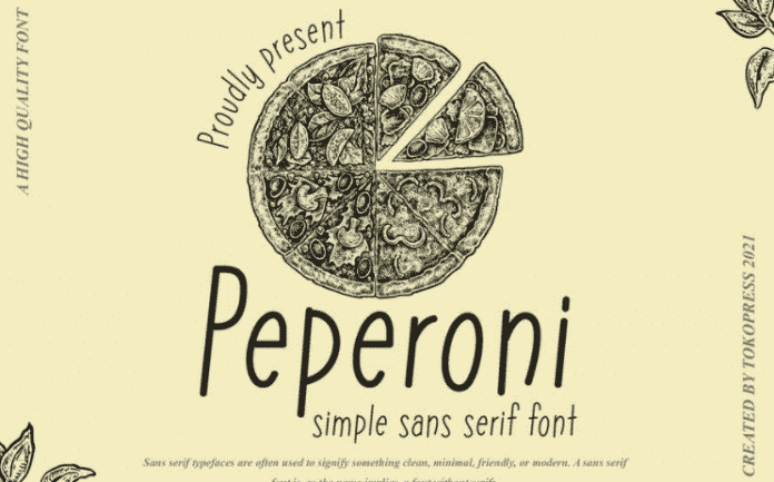 Peperoni - Handwritten Cute font