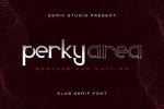 Perky Area Font