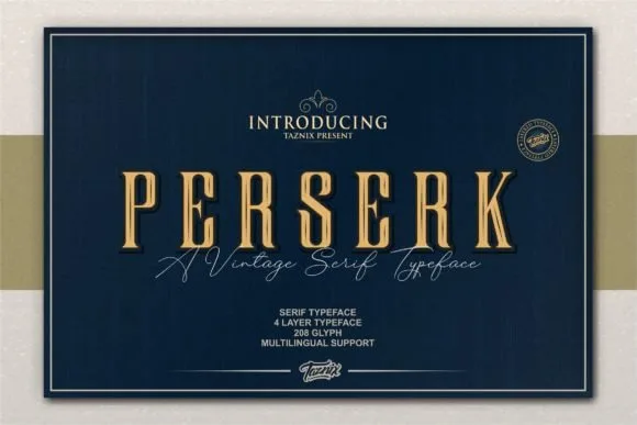 Perserk Font