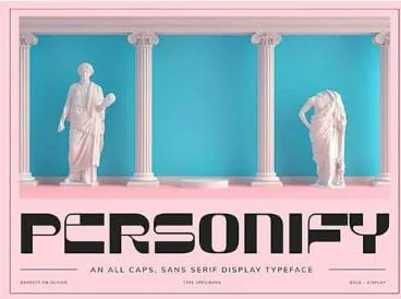 Personify Display Typeface Font