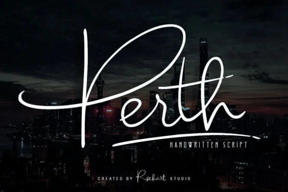 Perth Script Font
