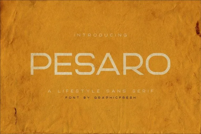 Pesaro A Lifestyle Sans Serif