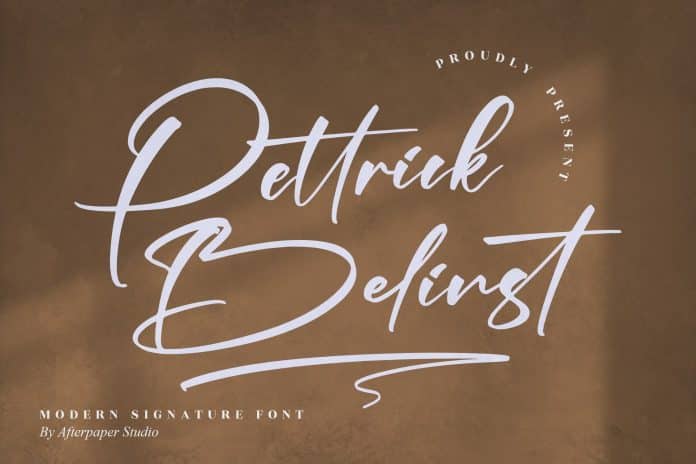 Pettrick Belinst Script Font