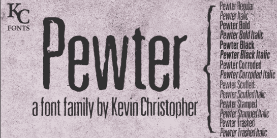 Pewter Font