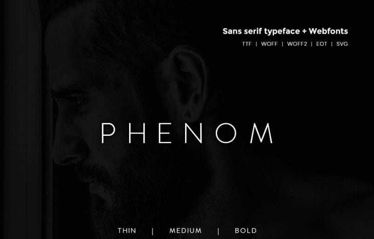 Phenom Grotesque – Modern Typeface + Webfonts Free Download