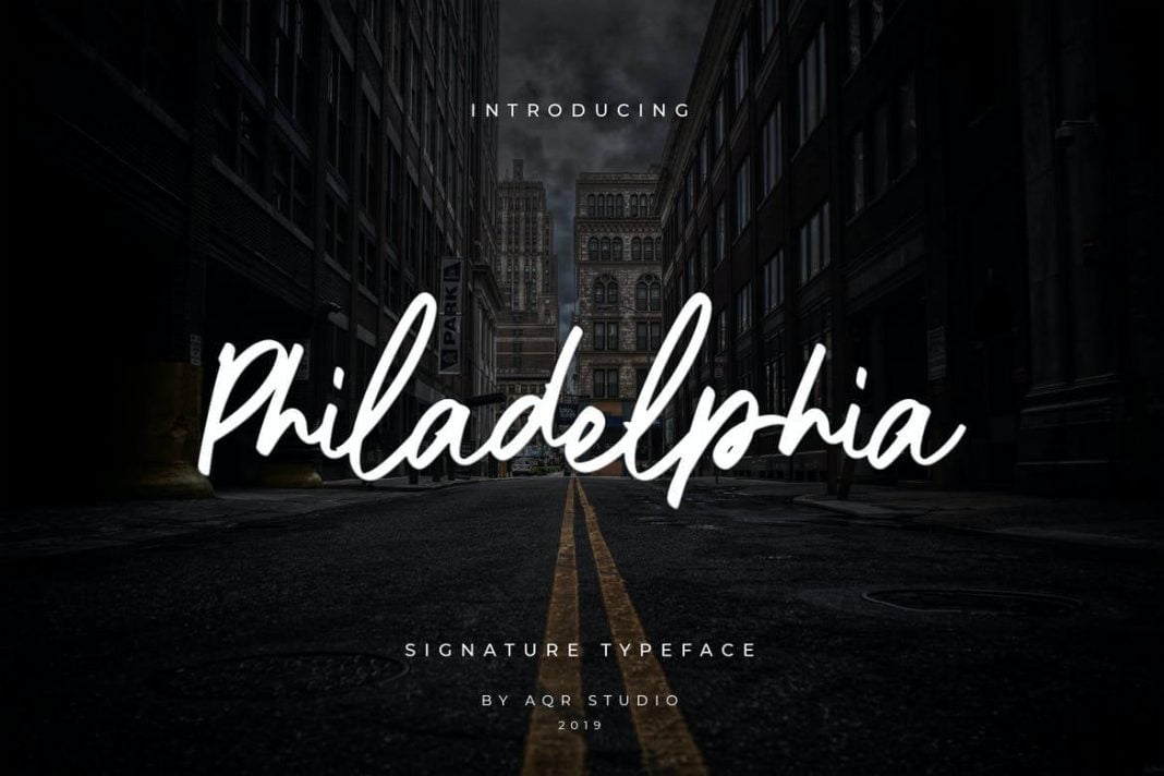 Philadelphia Siganture Font