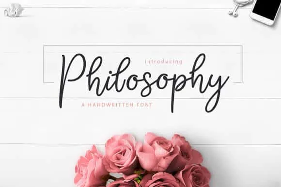 Philosophy Script Font