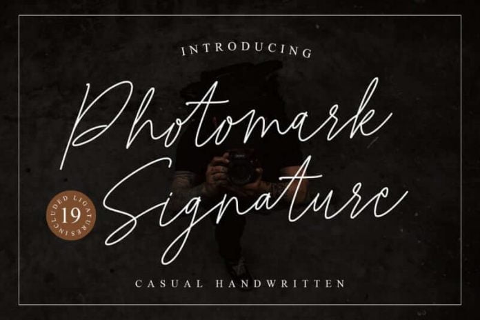 Photomark Signature Font