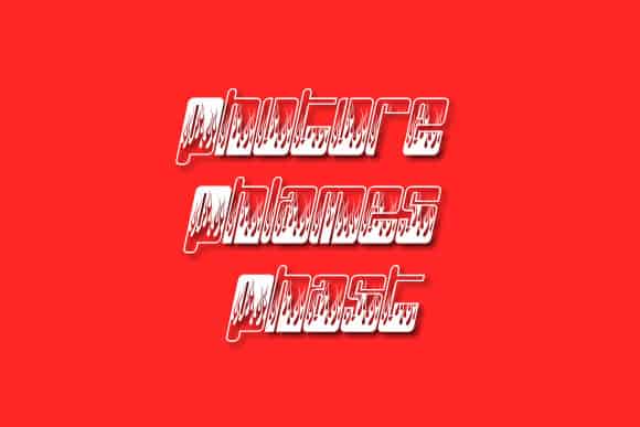 Phuture Phlames Phast Font