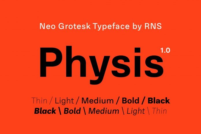 Physis - A Neo Grotesk Typeface Font