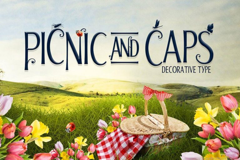 Picnic Caps Font Free Download