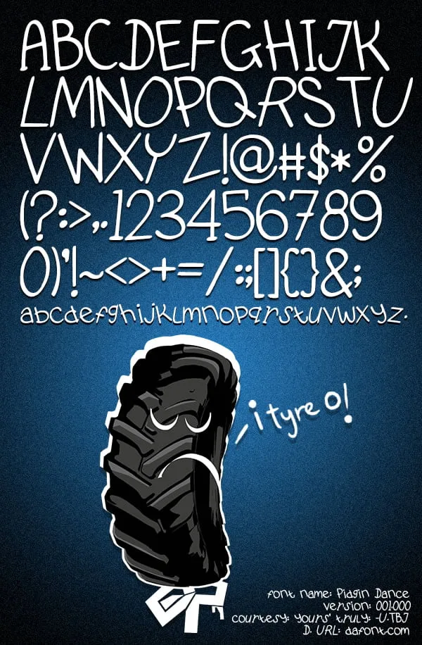 Pidgin Dance Font