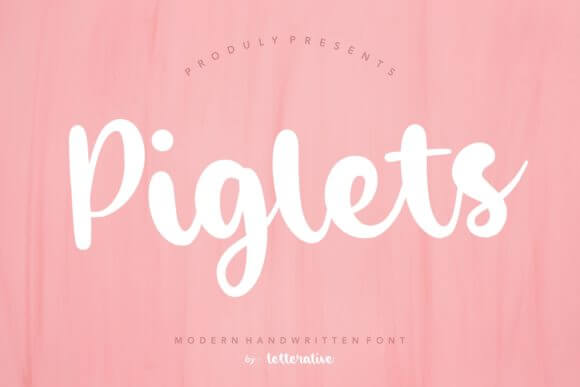 Piglets Bold Script Font