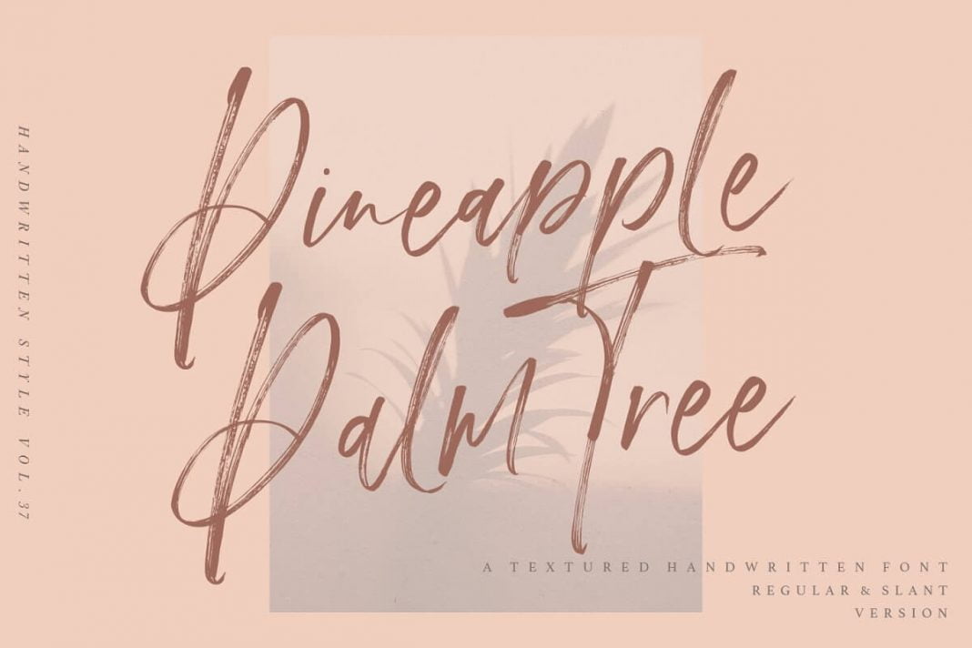 Pineapple Palm Tree Font