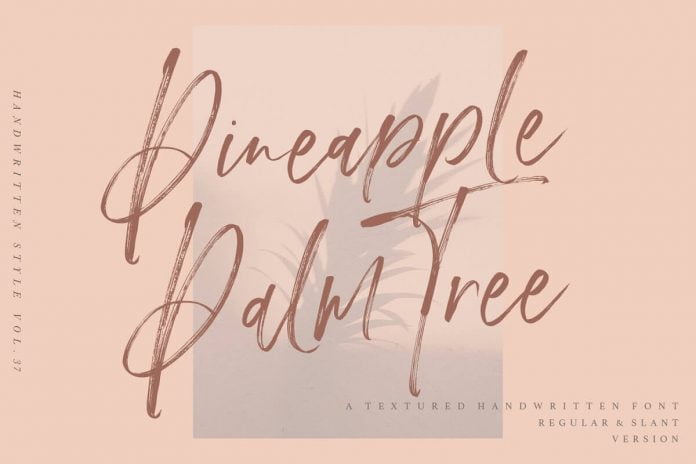 Pineapple Palm Tree Font