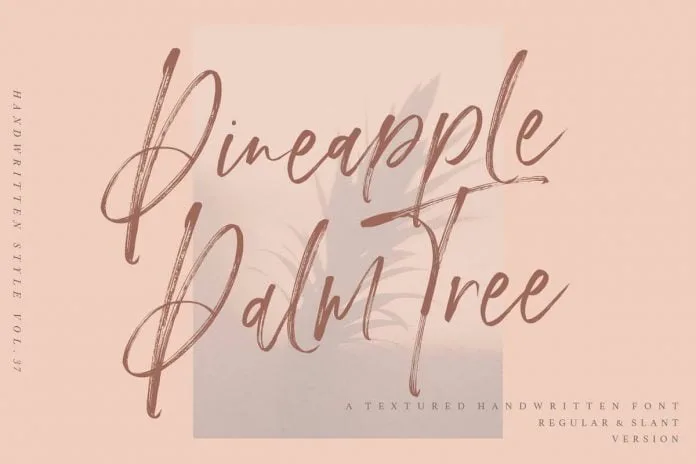 Pineapple Palm Tree Font