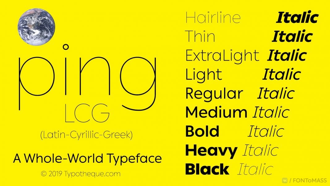 Ping LCG Font