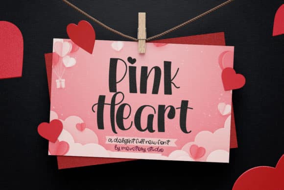 Pink Heart Font