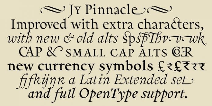 Pinnacle JY Pro Font Family