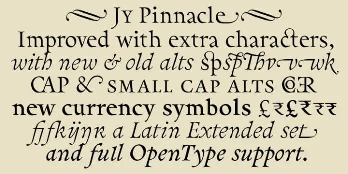 Pinnacle JY Pro Font Family