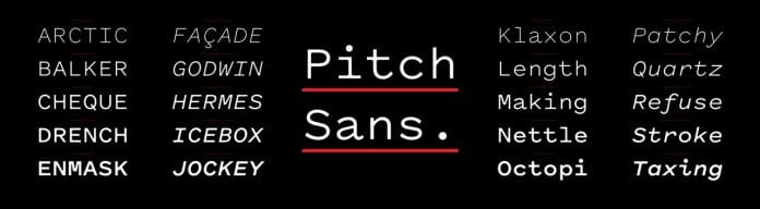 Pitch Sans Font Family